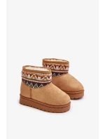 Detské snežnice so vzorom Zateplená kožušina Camel Mirirae Detské snežnice so vzorom Zateplená kožušina Camel Mirirae