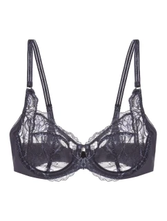 Dámska podprsenka Wild Peony Florale Bra W - GRAY - sivá 00DK - TRIUMPH