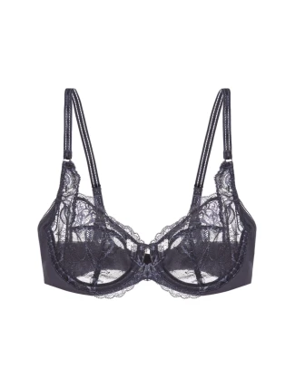 Dámska podprsenka Wild Peony Florale Bra W - GRAY - sivá 00DK - TRIUMPH
