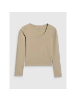 Dámske hladké tričko s dlhým rukávom 4F 4FRSS25TLONF511-83S