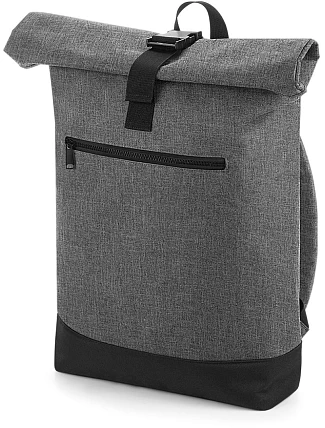 BagBase BG 855 Batoh „Roll-Top“ 52.0855 sivá melírovaná/čierna BagBase BG 855 Batoh „Roll-Top“ 52.0855 sivá melírovaná/čierna