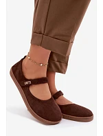 Semišové baleríny Barefoot so Zazoo remienkom 10206 Chocolate Semišové baleríny Barefoot so Zazoo remienkom 10206 Chocolate