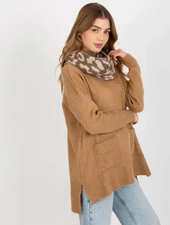 Tunelový šál AT KM ENEC B63 1.44P tmavo lila