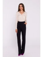 S371 Nohavice Bootcut - čierne S371 Nohavice Bootcut - čierne