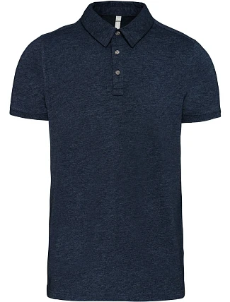 Kariban K 262 Pánske tričko s golierom z džerseju 20.K262 french navy heather