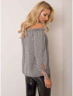 Blúzka D52211W10987B čiernobiela