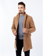 Pánsky kabát GLANO - hnedý