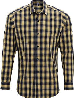 Premier PR 250 Popelínová košeľa s dlhým rukávom „Mulligan“ 39.0250 camel/navy