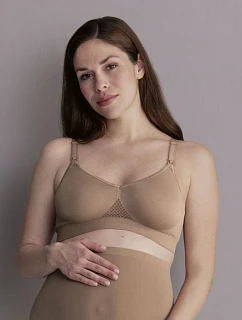 Bezšvová tvarovaná dojčiaca podprsenka 5096 v odtieni dusty rose – Anita Maternity