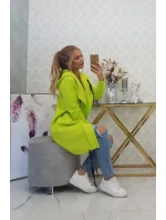Zateplená bunda s kapucňou pistáciová Zateplená bunda s kapucňou pistáciová