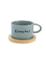 KRÁSNY DEŇ! - sivý hrnček makrónka 200 ml KRÁSNY DEŇ! - sivý hrnček makrónka 200 ml