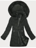 Dámska bunda s kapucňou J Style army (16M9121-136)