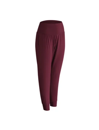 Dámske nohavice na jogu NUR DIE YOGA PANTS - NUR DIE - bordová Dámske nohavice na jogu NUR DIE YOGA PANTS - NUR DIE - bordová
