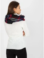 Tunelový šál AT KM 1402.20 tmavo modrá červená