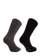 Pánske domáce ponožky 21460 black - WiK Pánske domáce ponožky 21460 black - WiK