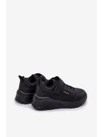 Dziecięce Lekkie Buty Sportowe Na Platformie Czarne Mirivia