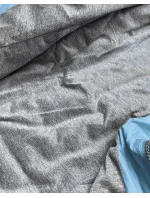 Modrá dámska bunda s kapucňou (DL011)