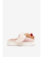 Vánoční kožené domácí pantofle dámské sobi béžové Ilianne Vánoční kožené domácí pantofle dámské sobi béžové Ilianne