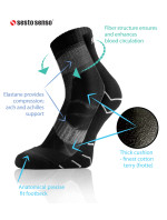 Sesto Senso Frotte Športové ponožky AMZ Black