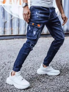 Pánske džínsy tmavomodré FashionStreet UX3262