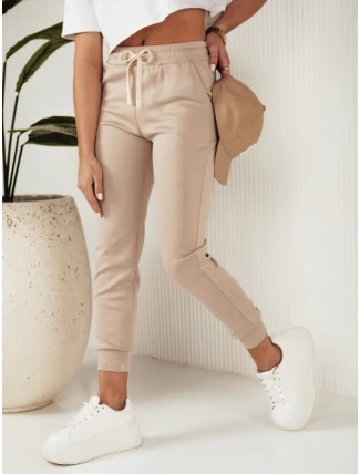 MILA dámske tepláky béžové FashionStreet UY1824 MILA dámske tepláky béžové FashionStreet UY1824