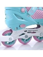 SMJ sport 2v1 Jr Lili nastaviteľné kolieskové korčule SMJ sport 2v1 Jr Lili nastaviteľné kolieskové korčule