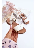 Klasyczne Dziecięce Sandały Białe Izzy