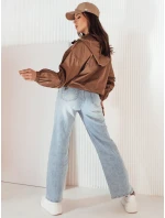 Dámska prechodná bunda ISCAR hnedá FashionStreet TY4234 Dámska prechodná bunda ISCAR hnedá FashionStreet TY4234