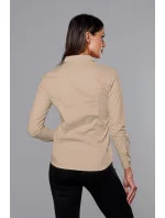 Klasická béžová dámska košeľa (HH039-34)