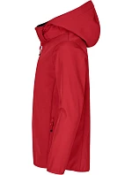 Clique Classic Softshell Jkt Jr Detská 3-vrstvová softshellová bunda s kapucňou 67.0909 červená Clique Classic Softshell Jkt Jr Detská 3-vrstvová softshellová bunda s kapucňou 67.0909 červená