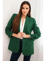 Bunda s klopami elegantná zelená