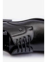 Męskie Eleganckie Półbuty Czarne Jenavee