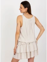 TW SK BI 8139 šaty.44 svetlo béžová