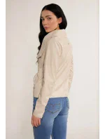 Dámska bunda Ramonesque Imitácia kože JAC0220-23W béžová - Monnari Dámska bunda Ramonesque Imitácia kože JAC0220-23W béžová - Monnari