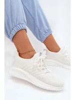 Ľahká športová obuv Slip-on dámska Materiál Big Star UU274056 White