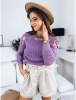 Dámsky sveter LAYSI lilac FashionStreet MY1747