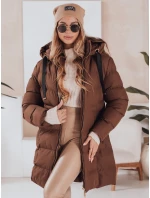 Dámska zimná bunda s kapucňou GABRIELLE hnedá FashionStreet TY4919