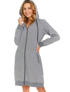 Dámsky župan 5246 tmavosivý - Doctornap