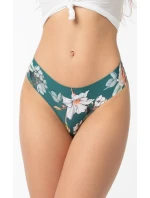 Dámske nohavičky Tea Rose Simple Brasil Green so vzorom - Julimex