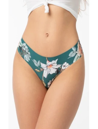 Dámske nohavičky Tea Rose Simple Brasil Green so vzorom - Julimex