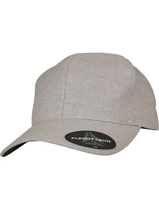 Flexfit 180 6-panelová čiapka s kšiltom „Delta“ 55.0180 strieborná melírovaná Flexfit 180 6-panelová čiapka s kšiltom „Delta“ 55.0180 strieborná melírovaná