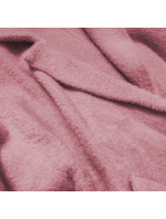 Dlhý vlnený prehoz cez oblečenie typu "alpaka" v lososovej farbe (7108)