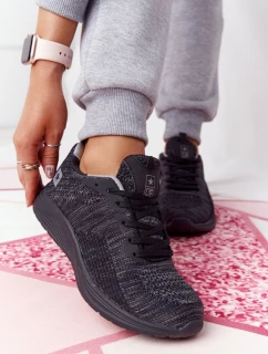 Damskie Sportowe Buty Comfort Foam Czarne Long Distance