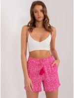 Šortky D73771M62393KA tmavoružové