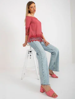 Dámska blúzka LK BZ 506188.32X tmavo ružová - FPrice