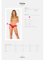 Čipkované nohavičky Chilisa panties - Obsessive Čipkované nohavičky Chilisa panties - Obsessive