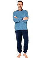 Pyžamo Martel 423 Edward III, s dlhými rukávmi, veľkosti M–3XL, froté Pyžamo Martel 423 Edward III, s dlhými rukávmi, veľkosti M–3XL, froté