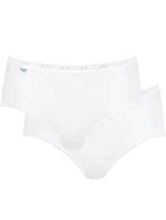 Dámske nohavičky Basic Midi White 2 Pack - Sloggi