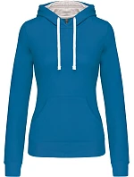Kariban K 465 Dámska mikina s kontrastnou kapucňou 20.K465 tropical blue/white Kariban K 465 Dámska mikina s kontrastnou kapucňou 20.K465 tropical blue/white