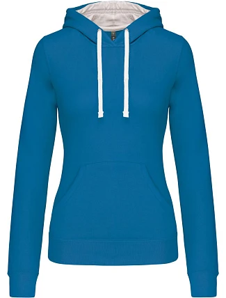 Kariban K 465 Dámska mikina s kontrastnou kapucňou 20.K465 tropical blue/white Kariban K 465 Dámska mikina s kontrastnou kapucňou 20.K465 tropical blue/white